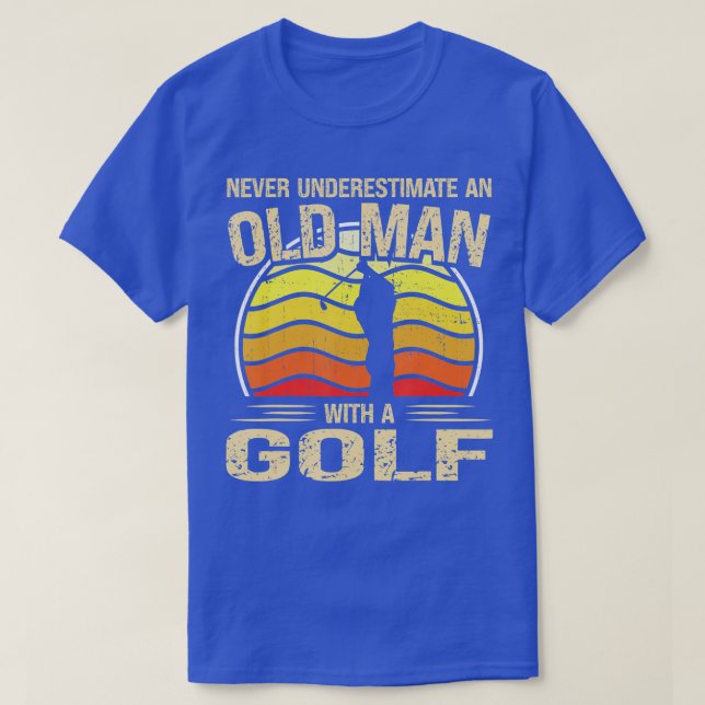 Camiseta Jogadores De Golfe Mulheres Nunca Subestimam Um M  (Frente do Design)
