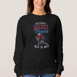 Camiseta Jogadores De Hockey De Wisconsin Caminham No Amor