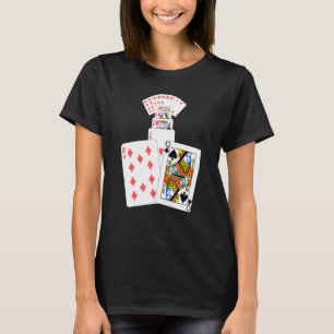 Camiseta Jogadores De Jogo De Cartões Da Rainha De Espadas