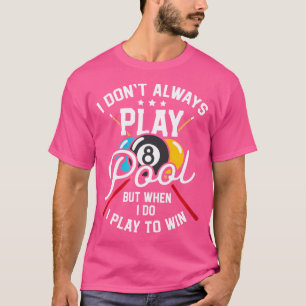 Camiseta Jogadores de Jogo do Win Snooker Jogam Piscinas Bi