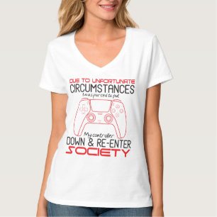 Camiseta Jogadores De Jogos Colocam Meu Controlador No Game