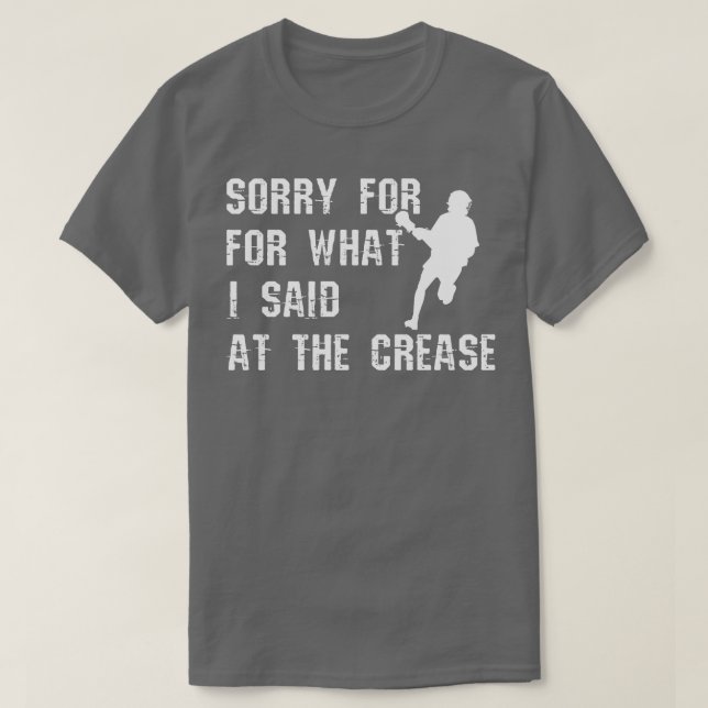 Camiseta Jogadores De Lacrosse Desculpem O Que Eu Disse No  (Frente do Design)