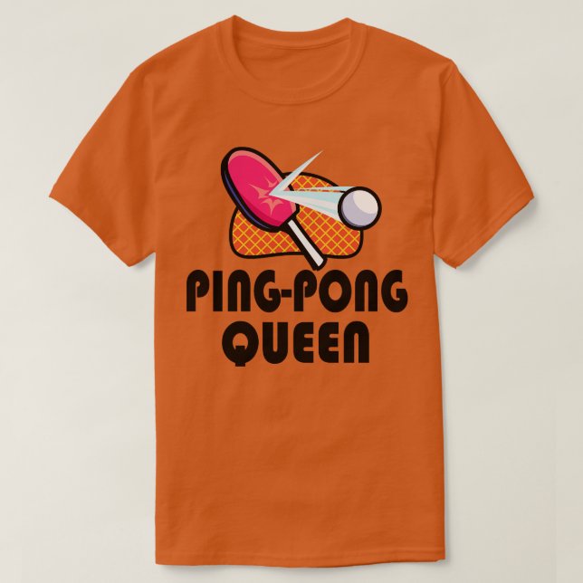 Camiseta Jogadores de pinos mesa para mulheres (Frente do Design)