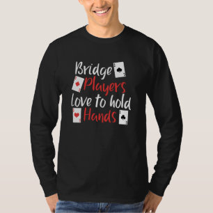 Camiseta Jogadores De Ponte Engraçados Adoram Segurar Mão