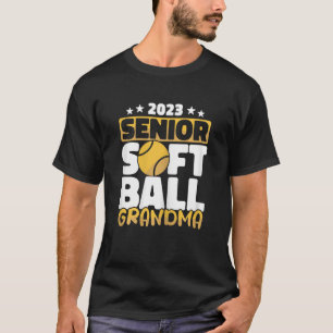 Camiseta Jogadores De Softball Vovô De Mais velho Para Mulh