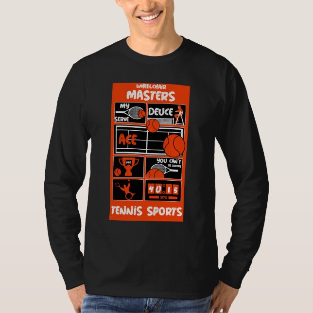 Camiseta Jogadores de Tênis para cadeiras de rodas (Frente)