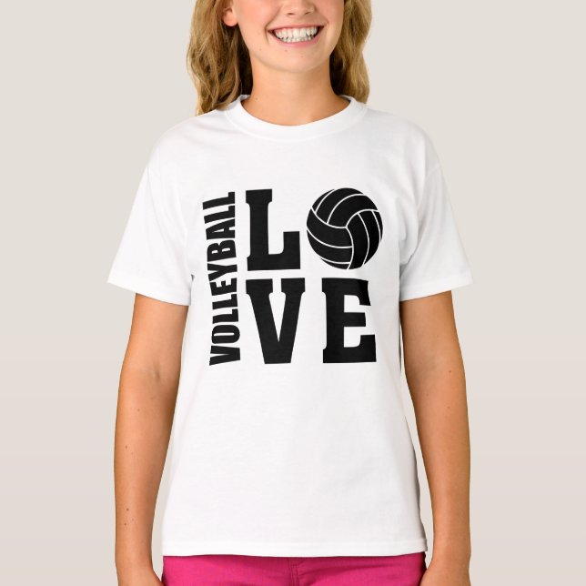 Camiseta Jogadores De Voleibol, Amor De Voleibol (Frente)