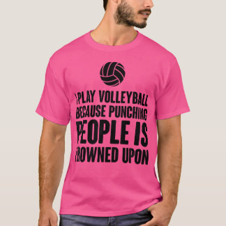 Camiseta Jogadores De Voleibol Engraçado Citações