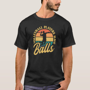 Camiseta Jogadores De Voleibol Têm Bolhas De Voleibol De Pr