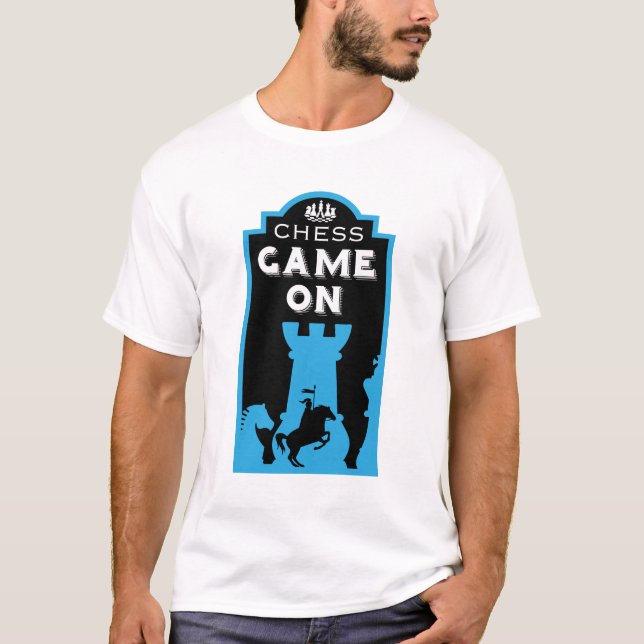Camiseta Jogadores de Xadrez Competitivos (Frente)