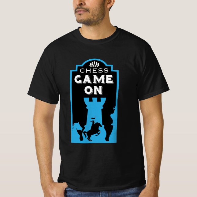 Camiseta Jogadores de Xadrez Competitivos (Frente)