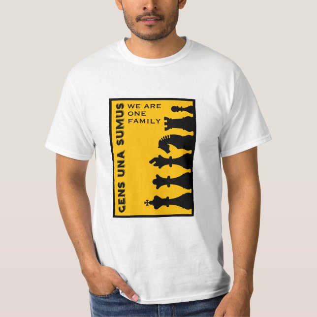 Camiseta Jogadores de Xadrez Competitivos (Frente)