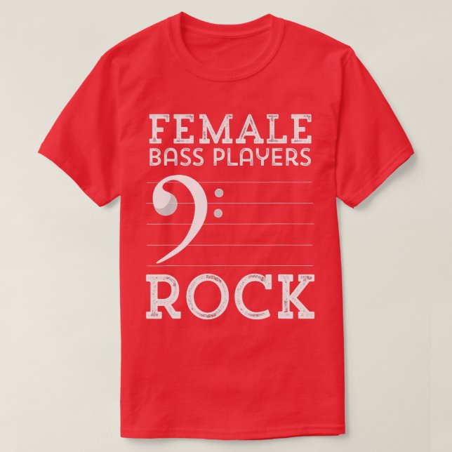Camiseta Jogadores Do Bass Da Mulher Pedem Música Engraçada (Frente do Design)