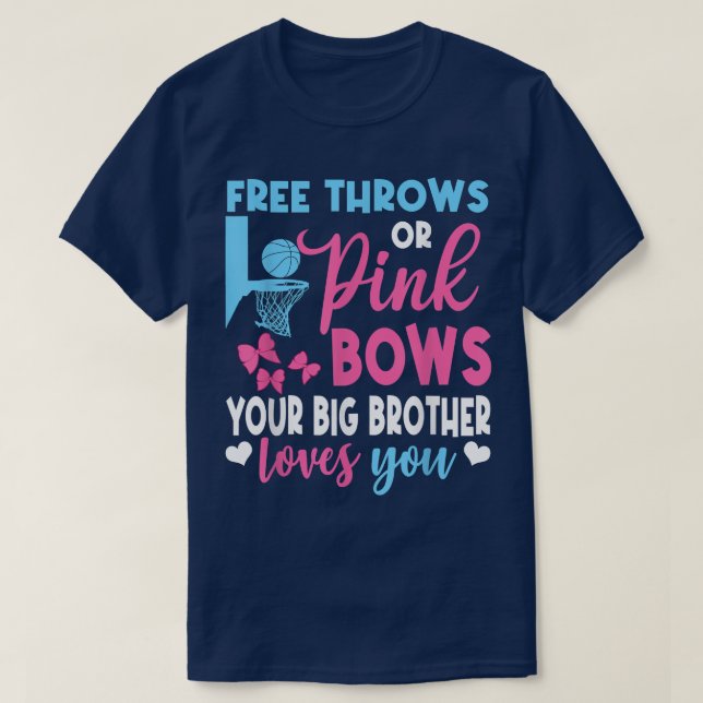 Camiseta Jogadores Grátis Ou Arcos Rosa Grande Irmão Te Ama (Frente do Design)