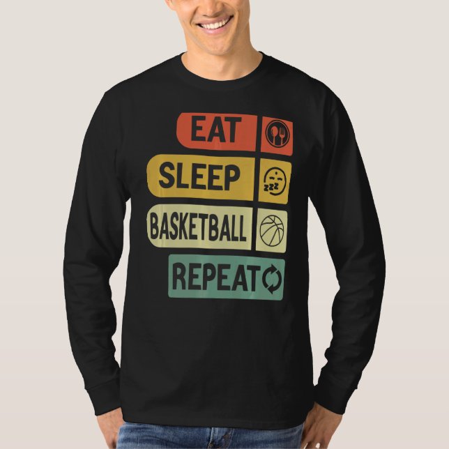 Camiseta Jogadores Rou Repetirem Jogadores de Basquete no S (Frente)
