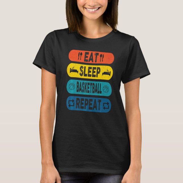 Camiseta Jogadores Rou Repetirem Jogadores de Basquete no S (Frente)