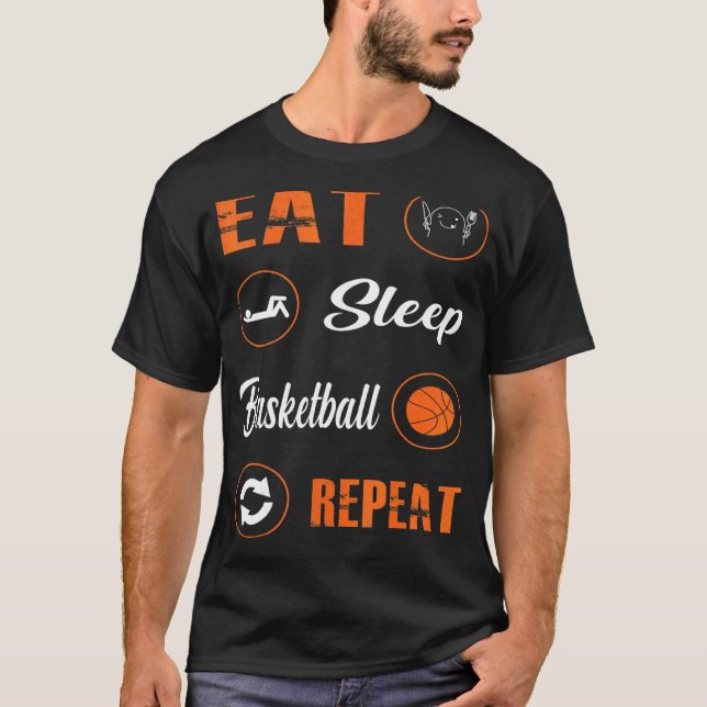 Camiseta Jogadores Rou Repetirem Jogadores de Basquete no S (Frente)