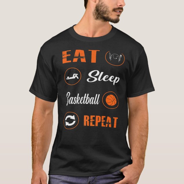 Camiseta Jogadores Rou Repetirem Jogadores de Basquete no S (Frente)