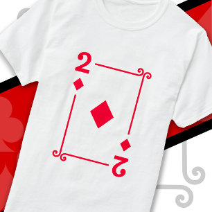 Camiseta Jogando Cartões Cartão de Ouros Costume 2