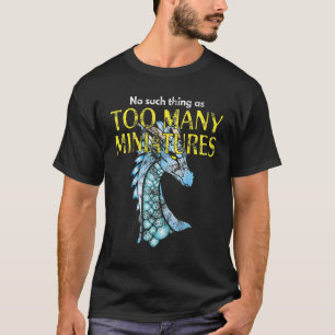 Camiseta Jogando em chamas reproduzindo demasiadas miniatur