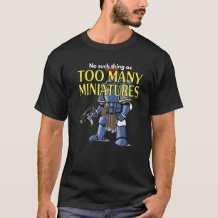 Camiseta Jogando em chamas reproduzindo demasiadas miniatur