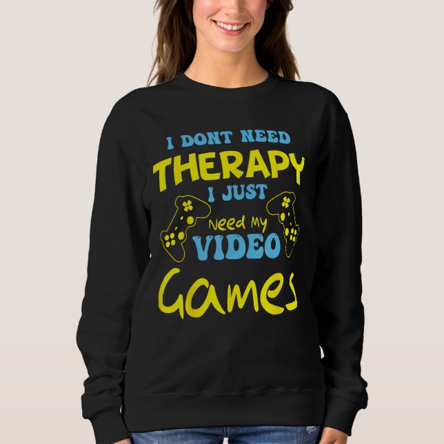 Camiseta Jogando eu só preciso dos meus video games Gamer (Frente)