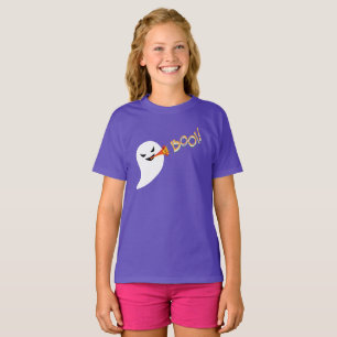 Camiseta Jogando fantasma e cantando boo