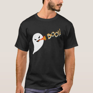 Camiseta Jogando fantasma e cantando boo