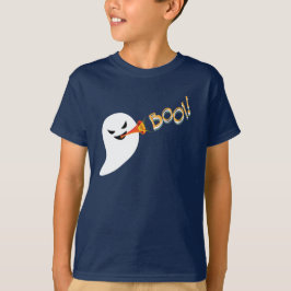 Camiseta Jogando fantasma e cantando boo