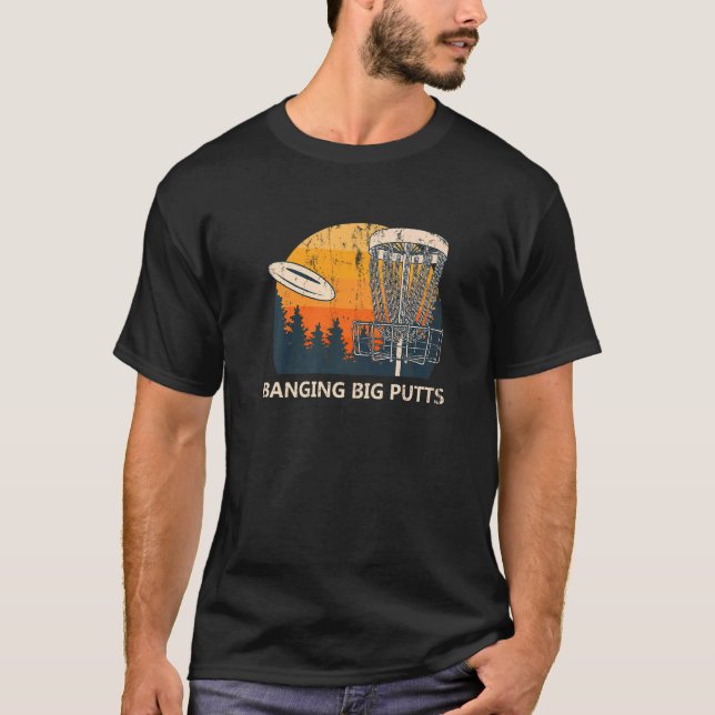 Camiseta Jogando Golfe de Jogo ao Ar Externo em Big Putts (Frente)