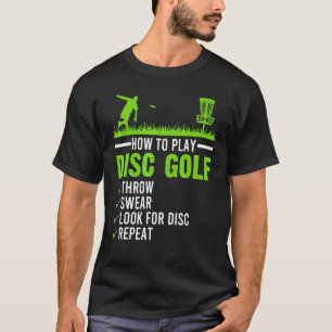 Camiseta Jogando Golfe em Disco Golf Disco Frisbee Golfer