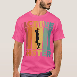 Camiseta Jogando Jogador De Basquete Engraçado Ativo
