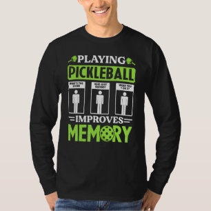 Camiseta Jogando Pickleball Melhora a Memória no Jogo de Pi