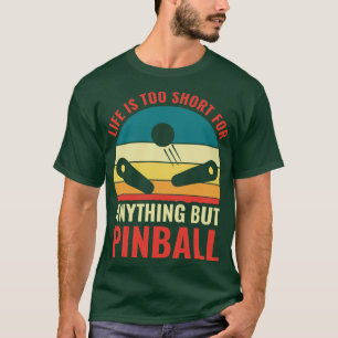 Camiseta Jogando Pinball Machines Arcade Jogo Engraçado