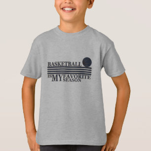 Camiseta jogar basquete é minha estação favorita
