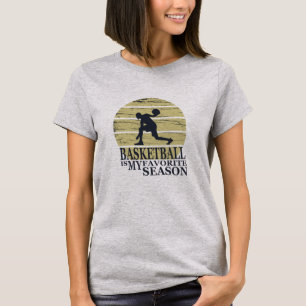 Camiseta jogar basquete é minha estação favorita