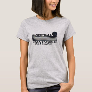 Camiseta jogar basquete é minha estação favorita