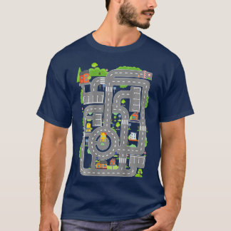 Camiseta Jogar Carros Em Pais Reproduzir Rastreio De Carro 