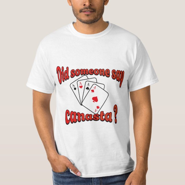 Camiseta Jogar cartas Canastra (Frente)