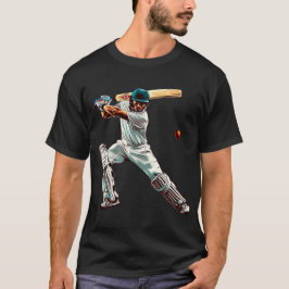 Camiseta Jogar Cricket Digital Art