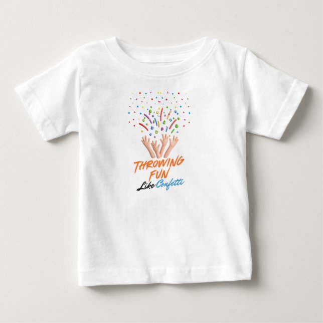 Camiseta Jogar Diversão Como Confete  (Frente)