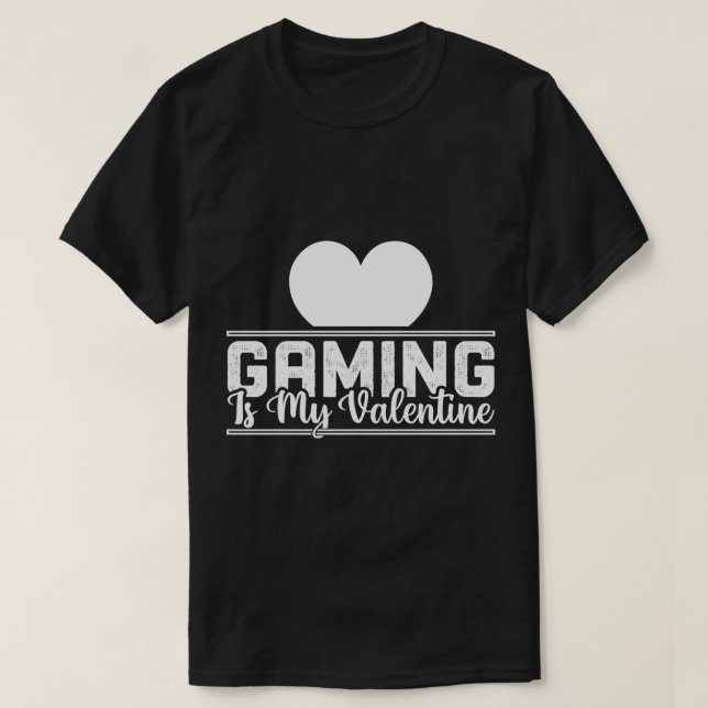 Camiseta Jogar é meu Namorados - Design Engraçado de Gamer  (Frente do Design)