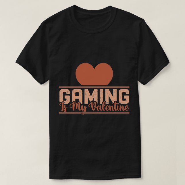 Camiseta Jogar é meu Namorados - Design Engraçado de Gamer  (Frente do Design)