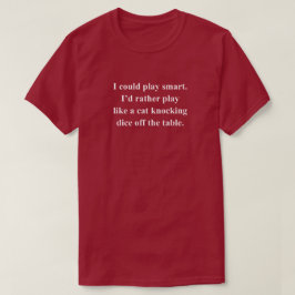 Camiseta Jogar Frase de Jogo Divertido Inteligente Com Text