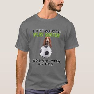 Camiseta Jogar Futebol Hang W Dog Bassett Hound