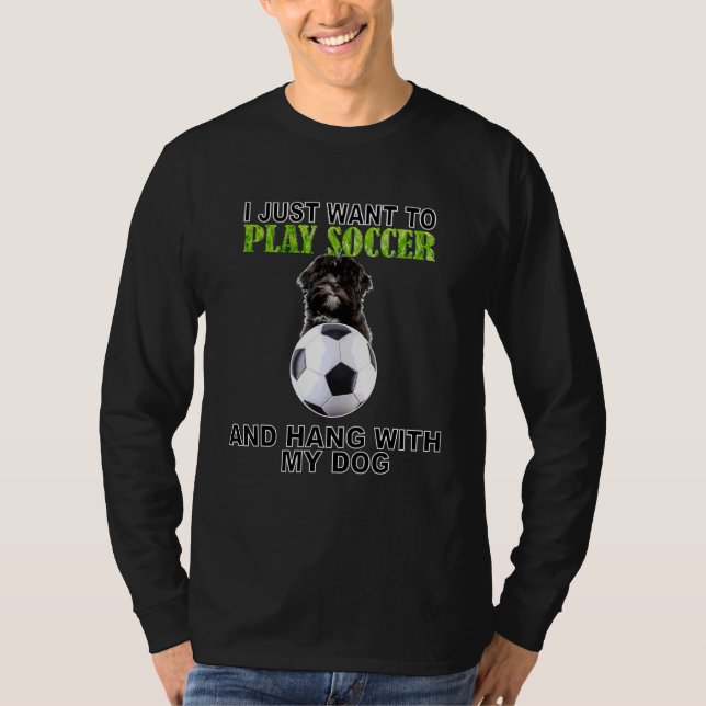Camiseta Jogar Futebol Hang W Dog Lhasa Apso (Frente)