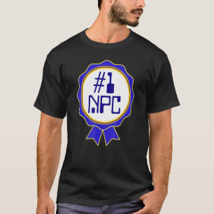 Camiseta Jogar jogos online sem personagem de jogador NPC