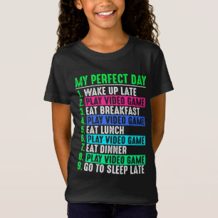 Camiseta Jogar meus Videos games de Reprodução do Dia Per