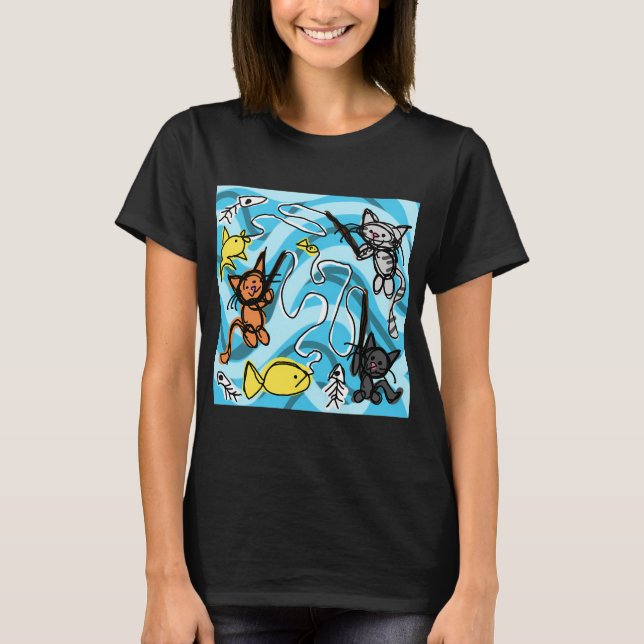 Camiseta Jogar Pesca Novamente  (Frente)