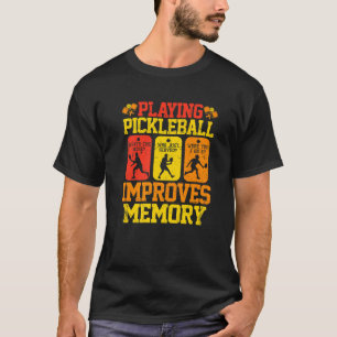 Camiseta Jogar Pickleball com Distância Melhora O Disco De